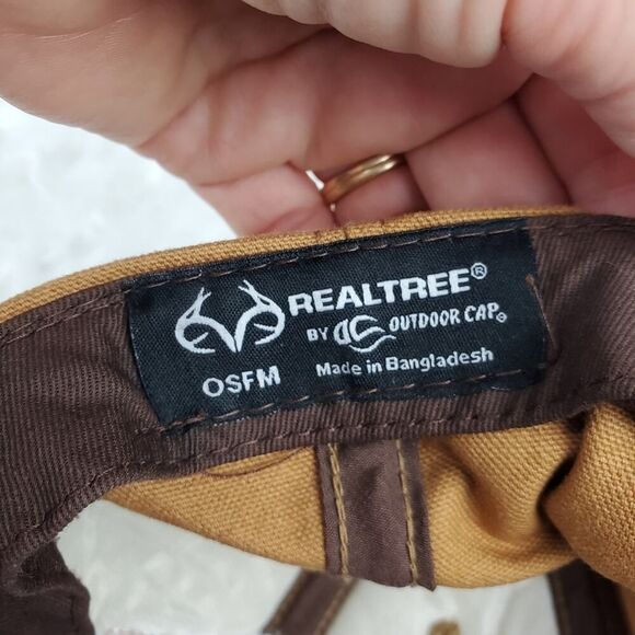 Realtree Logo Snapback Cap Brown OSFM - Picture 3 of 8